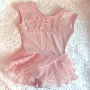 Dance leotard with attached tutu
